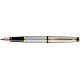 Перьевая ручка Waterman Expert Steal GT. Перо - нержавеющая сталь, детали дизайна: позолота 23К.