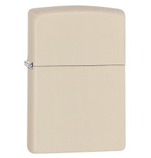 Зажигалка ZIPPO Classic с покрытием Cream Matte, латунь/сталь, кремовая, матовая, 38x13x57 мм