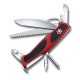 Нож перочинный VICTORINOX RangerGrip 78, 130 мм, 12 функций, с фиксатором лезвия, красный с чёрным