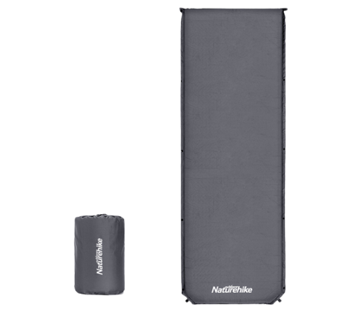 Коврик самонадувной туристический Naturehike D03 Dark Grey, 6927595711491
