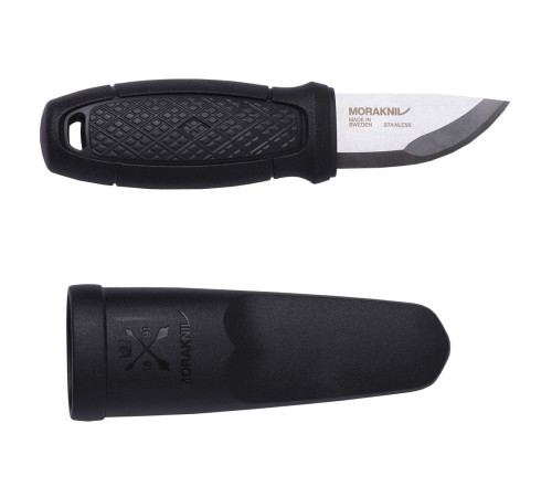 Нож Morakniv Eldris, нержавеющая сталь, цвет зеленый, с ножнами, 12651
