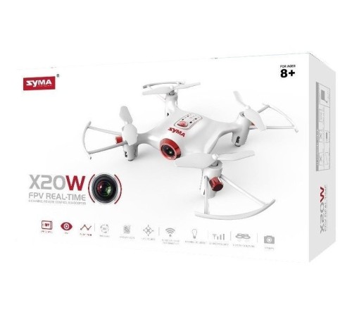 Р/У квадрокоптер Syma X20W с FPV трансляцией Wi-Fi, барометр 2.4G RTF