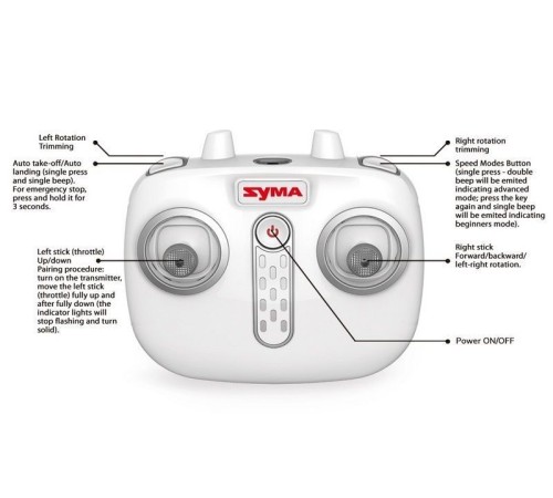 Р/У вертолет Syma S5H, барометр 2.4G RTF