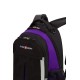Рюкзак SWISSGEAR, чёрный/фиолетовый/серебристый, полиэстер 600D, 32х15х45 см, 22 л