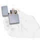 Зажигалка ZIPPO Vintage с покрытием Street Chrome™, латунь/сталь, серебристая, матовая, 38x13x57 мм