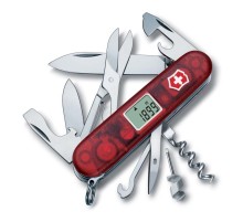 Нож перочинный VICTORINOX Traveller, 91 мм, 27 функций, полупрозрачный красный