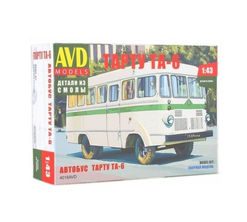 Сборная модель AVD Автобус Тарту ТА-6, 1/43