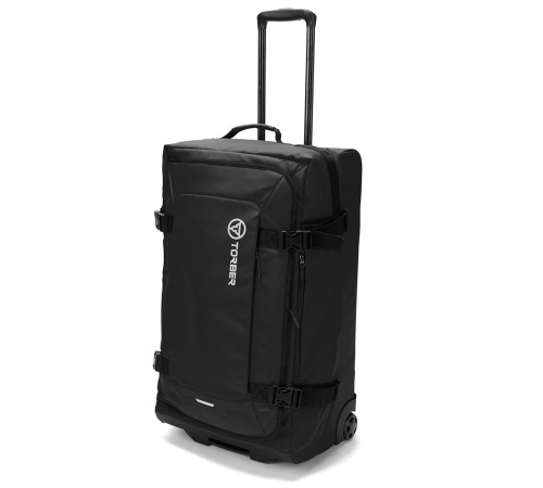 Сумка на колесах TORBER Mobi, чёрный, полиэстер 900D с PU покрытием, 70 х 41 х 28,5 см, 81 л