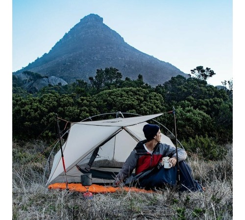 Палатка сверхлегкая Naturehike VIK II 15D silicone NH19ZP003-1 двухместная, белая, 6927595749425