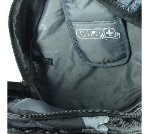 Рюкзак WENGER, 15”,серый/синий, полиэстер 900D, 36х21х47 см, 35 л