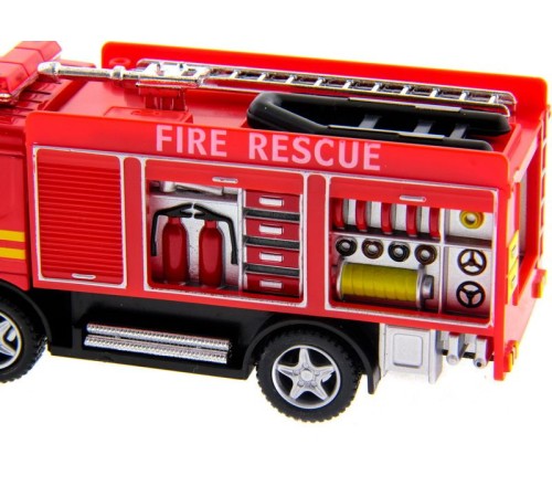 Машина Kinsmart Пожарная машина Rescue Fire Engine инерция (1/12шт.) б/к