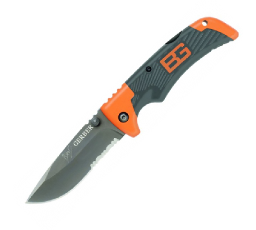 Нож Gerber Bear Grylls Scout, серрейторное, блистер, (1013958), 31-000754