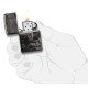 Зажигалка ZIPPO George Blaisdell с покрытием Black Ice®, латунь/сталь, чёрная, 36х12х56 мм