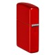 Зажигалка ZIPPO Classic с покрытием Metallic Red, латунь/сталь, красная, матовая, 38x13x57 мм