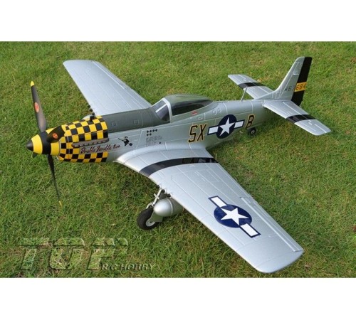 Радиоуправляемый самолет Top RC P-51D Pro желтый 750мм flight controller PNP