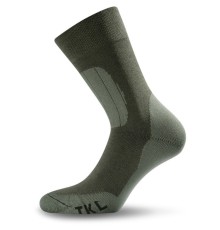Зимние треккинговые носки Lasting TKL 620 Merino Wool, зеленый с темно-зеленой вставкой, размер M , TKL620M