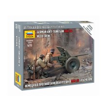 Сборные солдатики ZVEZDA Немецкая пушка ПАК-36, 1/72