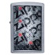Зажигалка ZIPPO Diamond с покрытием Street Chrome™, латунь/сталь, серебристая, матовая, 38x13x57 мм
