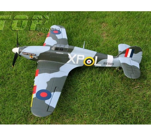 Радиоуправляемый самолет Top RC Hurricane зеленый 750мм 2.4G 4-ch LiPo RTF