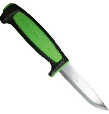 Нож Morakniv Basic 511 2019 edition углеродистая сталь, пласт. ручка (черная) зел. вставка, 13466
