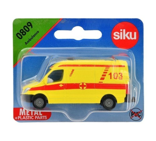 Микроавтобус Siku 0808RUS Реанимация, 8 см, желтый