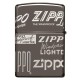 Зажигалка ZIPPO Classic с покрытием Black Ice®, латунь/сталь, чёрная, глянцевая, 38x13x57 мм
