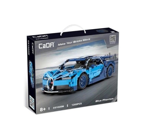 Конструктор CaDA спортивный автомобиль Blue Phantom 1/12 (1200 деталей)