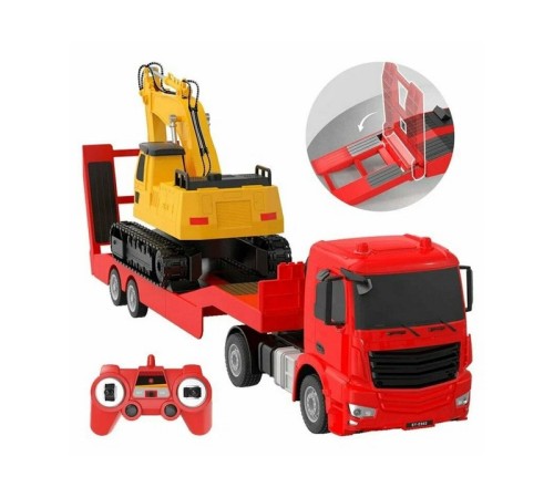 Радиоуправляемый тягач с тралом Double Eagle Mercedes-Benz Aroсs 1/26 2.4G RTR