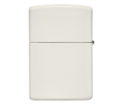Зажигалка ZIPPO Classic с покрытием Glow In The Dark, латунь/сталь, белая, матовая, 38x13x57 мм