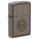 Зажигалка ZIPPO Founder's Day с покрытием Black Ice®, латунь/сталь, чёрная, глянцевая, 38x13x57 мм