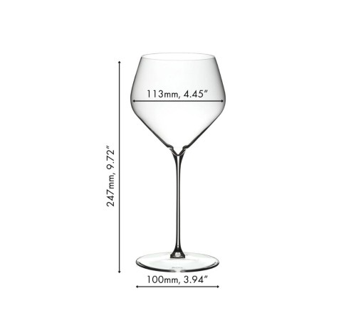 Набор из 2-х хрустальных бокалов для белого вина Riedel Veloce Chardonnay