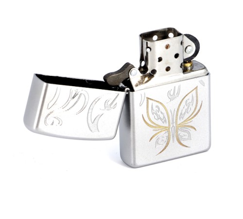 Зажигалка ZIPPO Classic с покрытием Satin Chrome™, латунь/сталь, серебристая, матовая, 36x12x56 мм