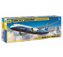 Сборная модель ZVEZDA Пассажирский авиалайнер Боинг 787-8 Дримлайнер, 1/144