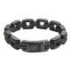 Браслет ZIPPO Antique Link Bracelet, серый, нержавеющая сталь, 20 см