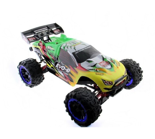 Радиоуправляемая трагги Remo Hobby EVO-R Brushless UPGRADE (зеленая) 4WD 2.4G 1/8 RTR