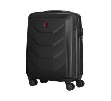 Чемодан WENGER Prymo, чёрный, малый, 40х55х20 см, 36 л, ABS+PC