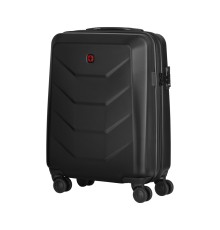 Чемодан WENGER Prymo, чёрный, малый, 40х55х20 см, 36 л, ABS+PC