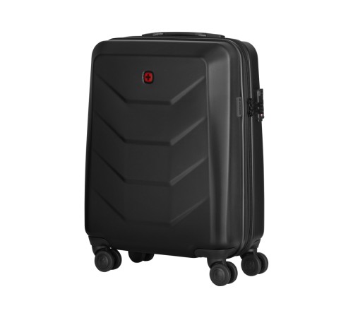 Чемодан WENGER Prymo, чёрный, малый, 40х55х20 см, 36 л, ABS+PC