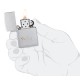 Зажигалка ZIPPO Love Design с покрытием Satin Chrome, латунь/сталь, серебристая, 38x13x57 мм