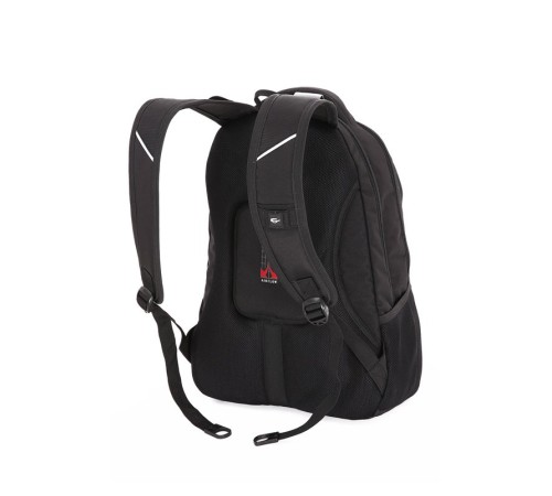 Рюкзак WENGER, 15”, чёрный/красный, полиэстер, 35х20х47 см, 33 л