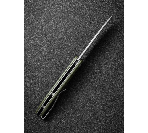 Складной нож SENCUT Bocll II D2 Steel Gray Stonewashed Handle G10 OD Green