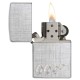 Зажигалка ZIPPO James Bond с покрытием Brushed Chrome, латунь/сталь, серебристая, 36x12x56 мм