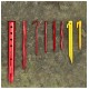 Колышки Naturehike NH17D027-D алюминиевые  для палатки (6 шт.) 17 см, красные, 6927595723371
