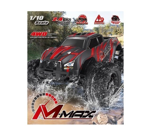 Радиоуправляемый монстр Remo Hobby MMAX Brushless (красный) 4WD 2.4G 1/10 RTR