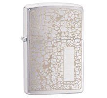 Зажигалка ZIPPO Classic с покрытием Brushed Chrome, латунь/сталь, серебристая, матовая, 38x13x57 мм