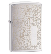 Зажигалка ZIPPO Classic с покрытием Brushed Chrome, латунь/сталь, серебристая, матовая, 38x13x57 мм