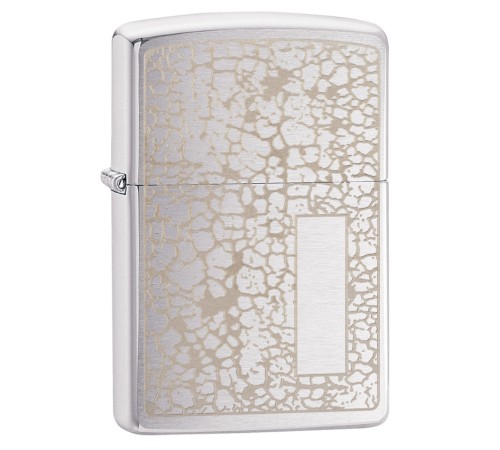 Зажигалка ZIPPO Classic с покрытием Brushed Chrome, латунь/сталь, серебристая, матовая, 38x13x57 мм