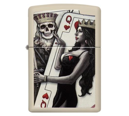 Зажигалка ZIPPO Classic с покрытием Cream Matte, латунь/сталь, кремовая, матовая, 38x13x57 мм