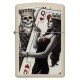 Зажигалка ZIPPO Classic с покрытием Cream Matte, латунь/сталь, кремовая, матовая, 38x13x57 мм