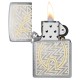 Зажигалка ZIPPO с покрытием Brushed Chrome, латунь/сталь, серебристая, 38x13x57 мм